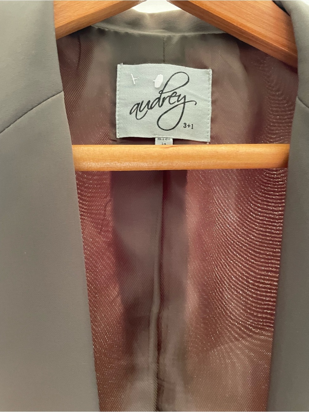 Audrey Olive-Tone Tailored Blazer - Picture 3 of 6